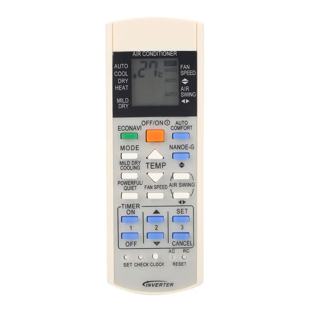 

Air Conditioner Replacement Remote Control For A75C2998 Panasonic Air Conditioning Handheld LCD Remote Controller
