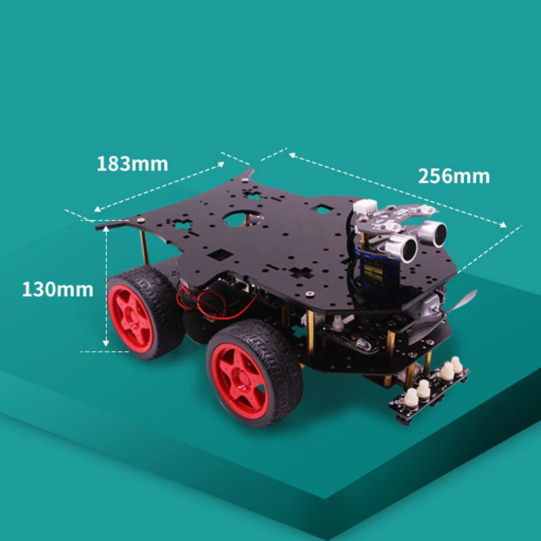 Rowsfire робот автомобиль 4wd Программирование стволовых образование внедорожный светильник отслеживания Робот Игрушки с учебником для Arduino Лидер продаж