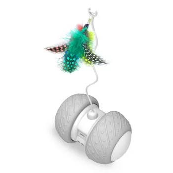 

Automatic funny cat car PC ABS Rubber Automatically sense obstacles Irregular running LED color changing lamp