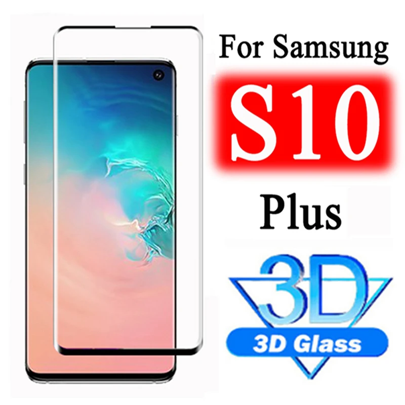 

Tempered Glass For Samsung S10 Plus S9 S8 S10e Protective Glas Screen Protector On For Galaxy Note 10 Pro 8 9 S10Plus 10 Note10