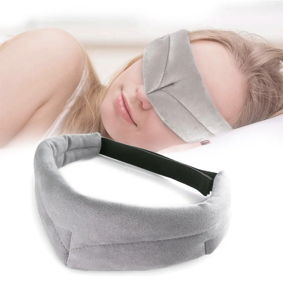 Natural Silkworm Silk Sleep Mask Travel Rest Eyeshade Shading Blindfold Eyes Protection Bandage Adjustable Eye Mask Relief