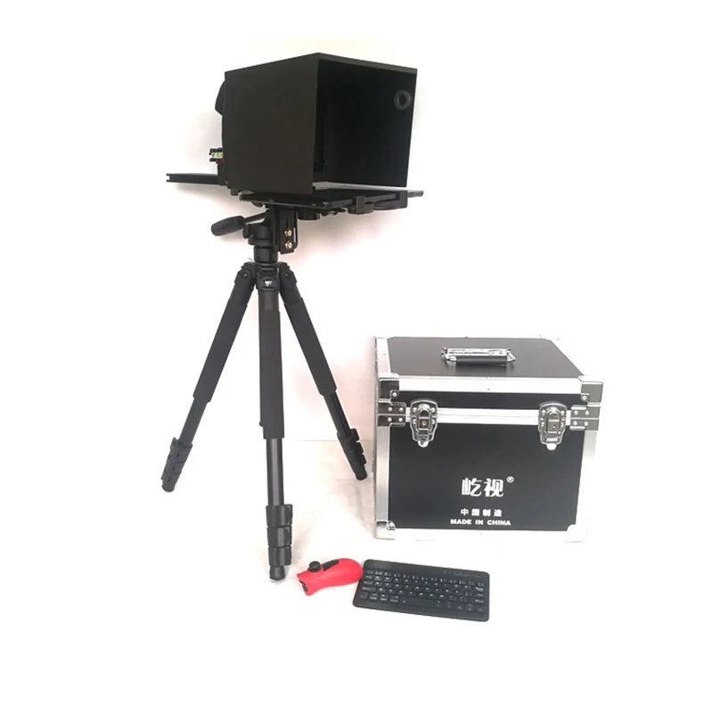 Телеprompter 10 'ཆ дюймов для планшета iPad наружного интервью речи DSLR камеры Prompter