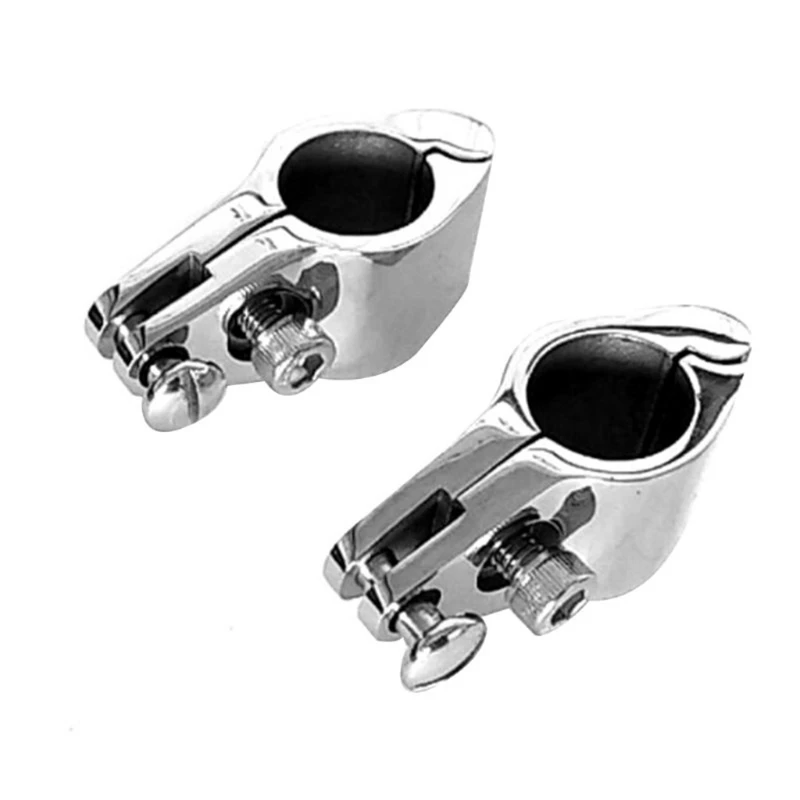 22mm 25mm 316 Stainless Steel Fitting Boat Bimini Top Hinged With 2 Screws Jaw Slide Easy Install Marine Hardware N0HF marine accessories marine hardware marine fastening set marine mounting set
