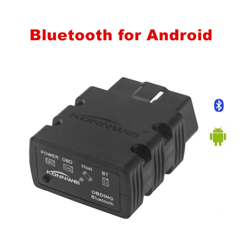 Konnwei KW902 ELM327 V1.5 Bluetooth/Wifi OBD2 OBDII CAN-BUS диагностический Автомобильный сканер инструмент работает на iOS iPhone Android телефон - Цвет: For Android