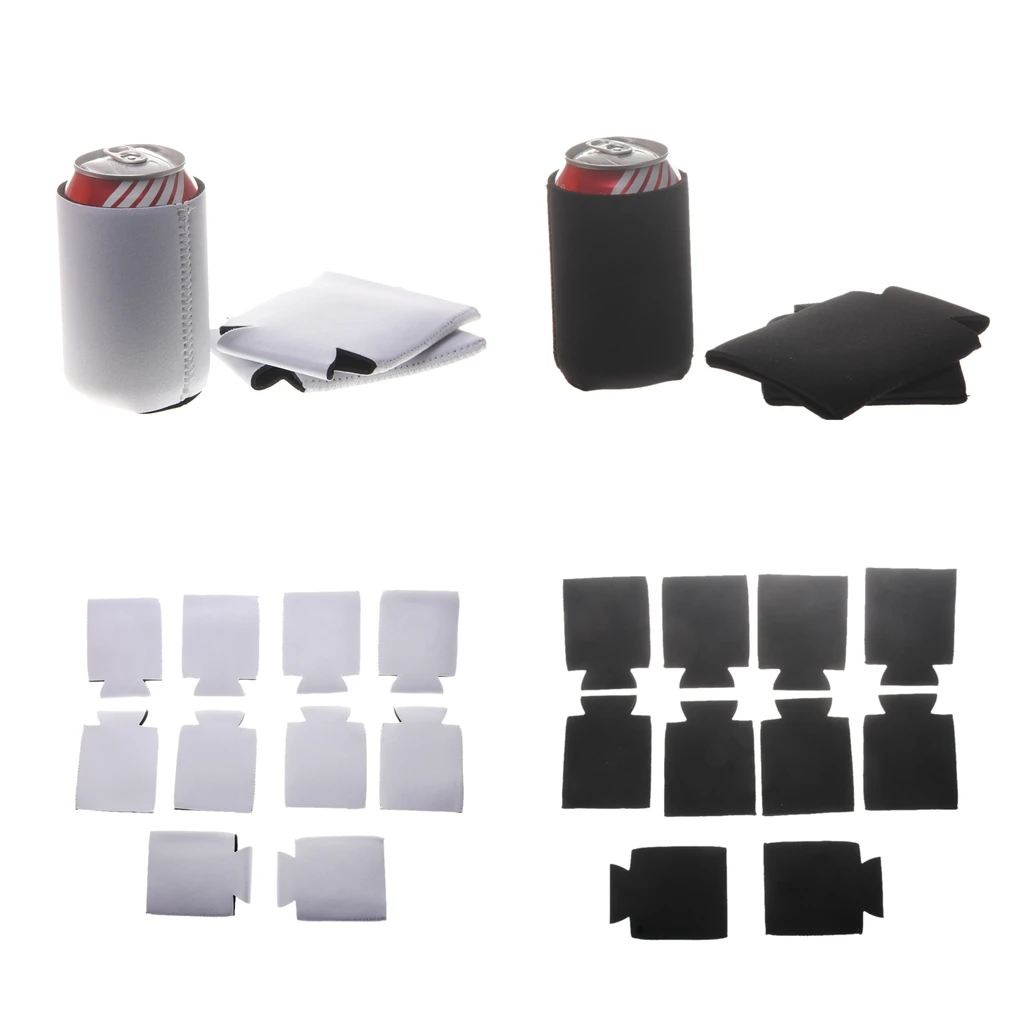 10pcs Stubby Beer Bottle Tin Can Cooler Sleeve Holder Wedding Favor