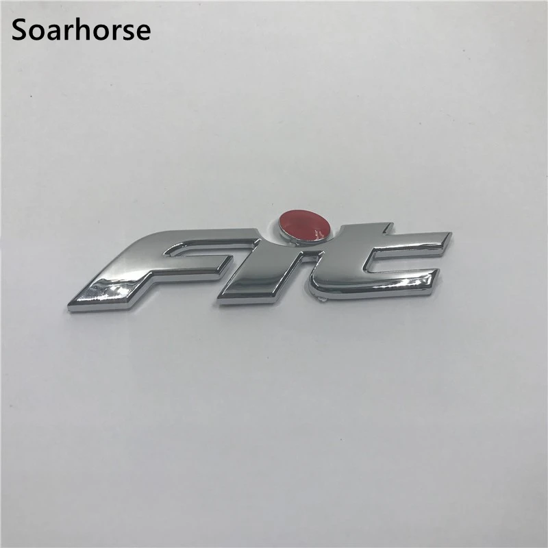 

For Honda 2007-2013 Fit Red Dot Emblem Badge Decal Car Tailgate Letters Logo Sticker