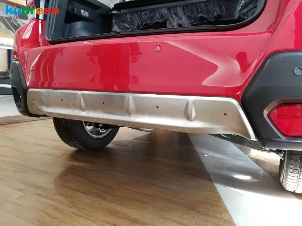 Накладка на передний и задний бампер из нержавеющей стали для Subaru XV Crosstrek 2018 2019