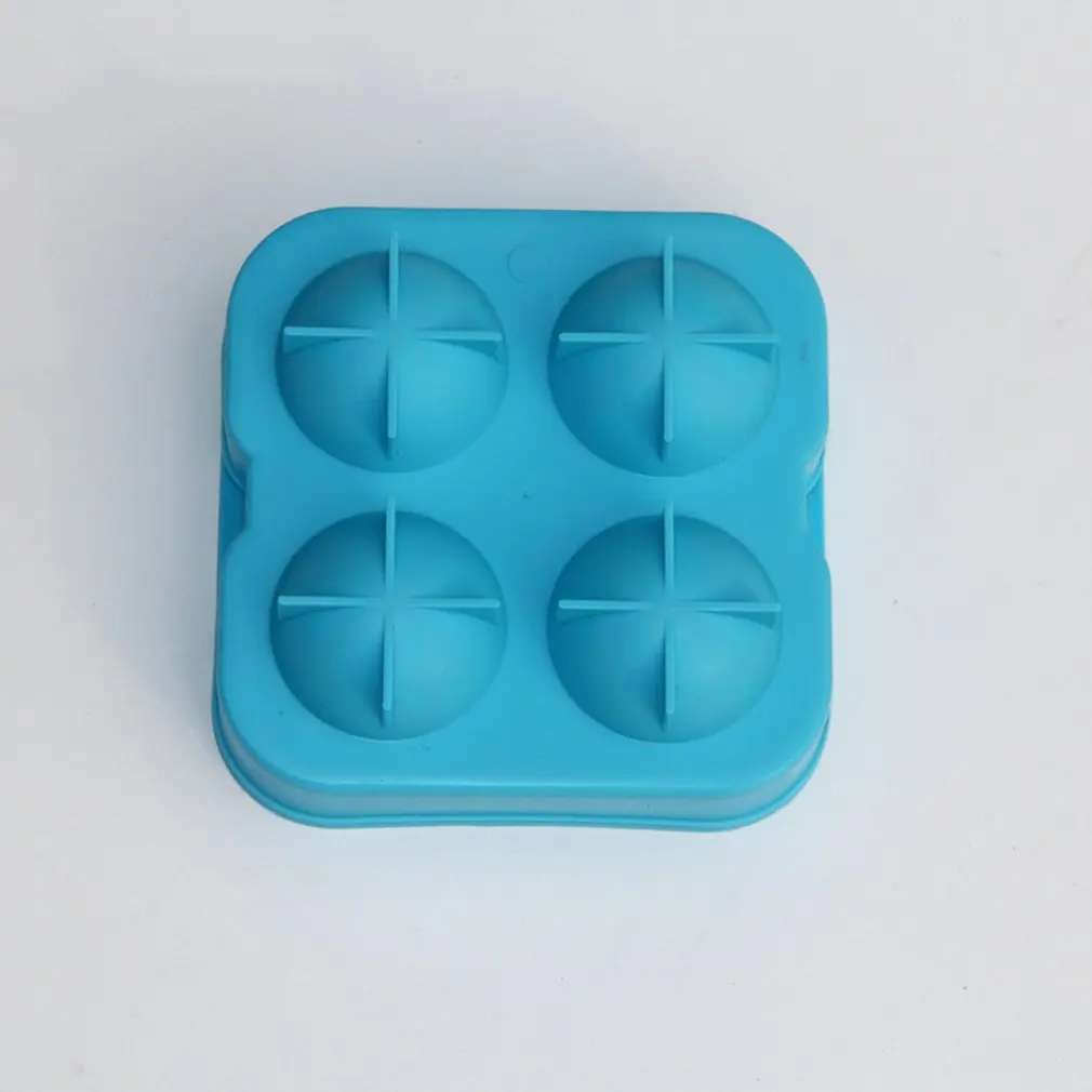 Мульти-слоты силиконовые лотки с формами для кубиков льда DIY пустынный коктейль сок охлаждающий инструмент Ледогенератор Форма 3D форма для изготовления черепа кухонная барная посуда - Цвет: Синий
