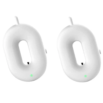

2Pcs Personal Wearable Air Purifier Necklace Mini Portable Air Freshner Ionizer Negative Ion Generator Low Noise White