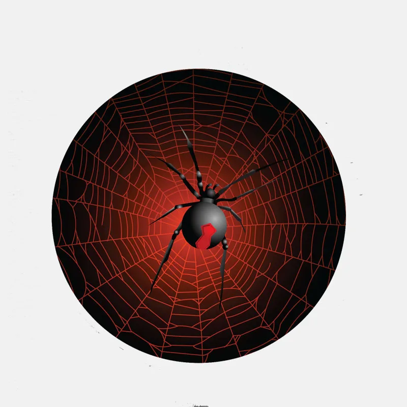 

Hot Car Sticker Creative Redback Spider Round Window Motorcycle Decal Vinyl Cover Scratches Waterproof PVC 12cm X 12cm