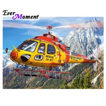 

Ever Moment Diamond Painting 5D DIY Helicopter Snow Mountain Handmade Picture Of Rhinestone Diamond Embroidery Mosaic 3F2039