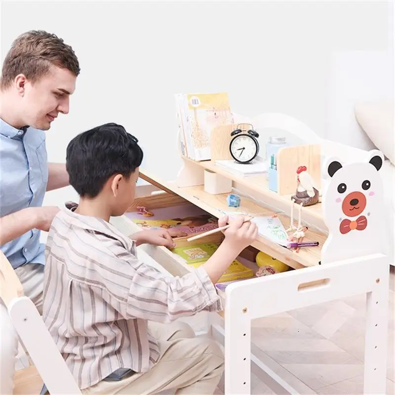 Scrivania Bambini Pour Avec Chaise Escritorio детский и стул регулируемый Bureau Enfant Mesa Infantil учебный стол