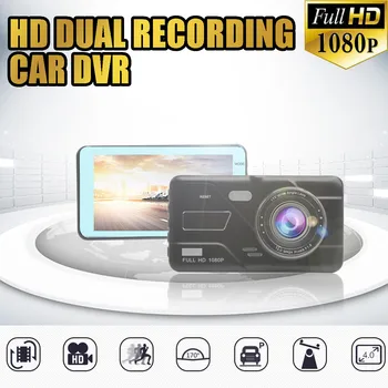 

4 Inch Car DVR IPS Touch Screen Full HD Vehicle Camera 170 Degree Wide Angle Lens With Rearview Mirror Dash Recorder Camcorder