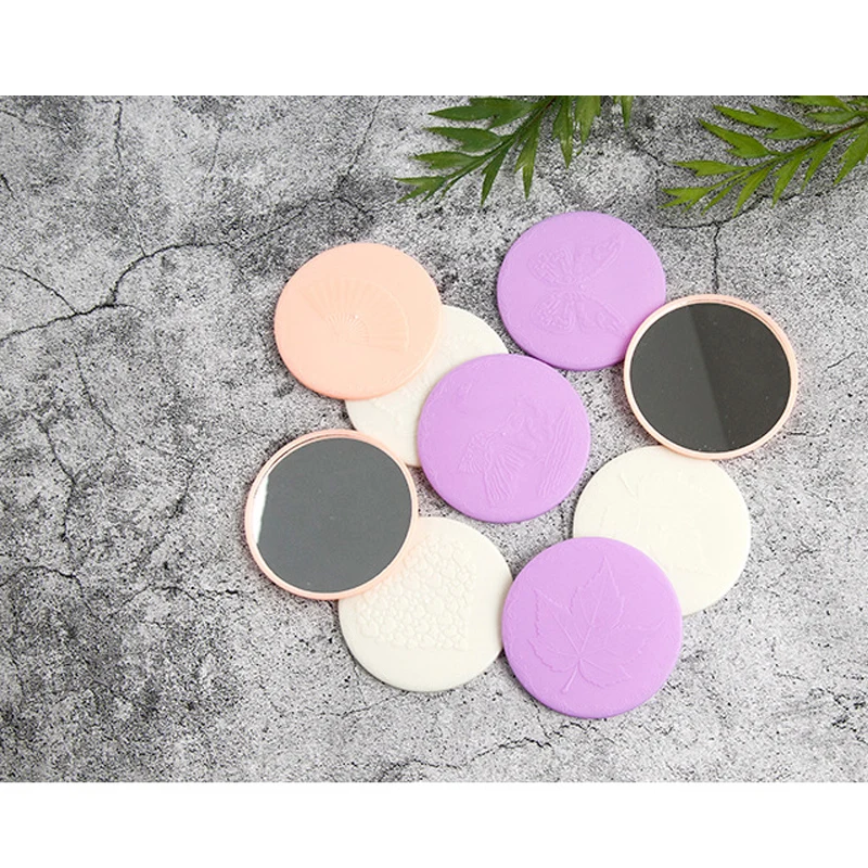 1pc Portable Makeup Mirror Cartoon Pattern Compact Pocket Cosmetic Mirror Mini Cute Small Mirrors Girls Lady Makeup Tools espejo 6