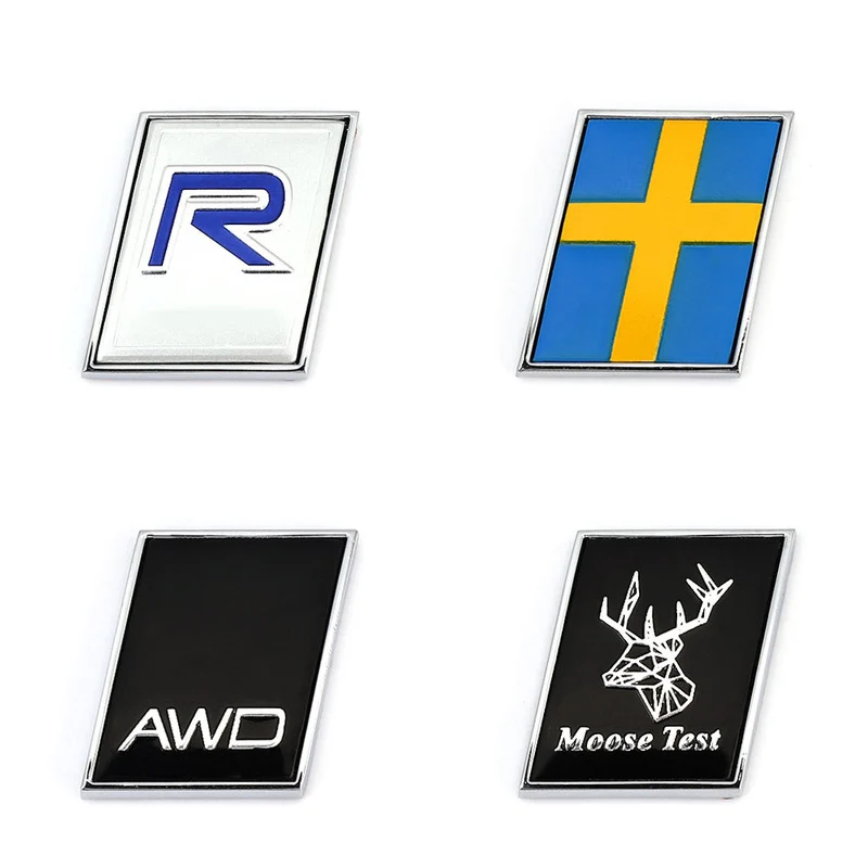 Для VOLVO XC40 XC60 XC70 XC80 XC90 V40 V50 V60 V70 V90 S80 S90 R AWD наклейка на багажник с шведским флагом |