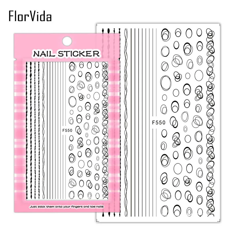 FlorVida F261-304 наклейки для ногтей хлопок плюшевый медведь Советы цветочный переводной узор дизайн для ногтей с клеем украшения для ногтей