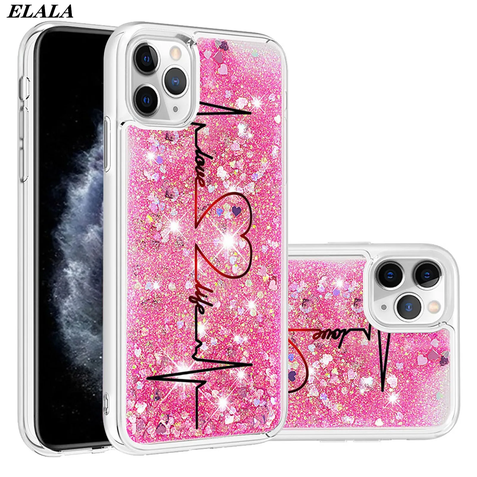 Effekt Sypuchego Peska Dlya Mobilnogo Telefona Dlya Iphone 12 11 Pro Max Xs Xr 6 7 8 Plus Se Dinamicheskij Blestyashij Chehol Iz Myagkogo Tpu S Milyj Chehol S Risunkom V