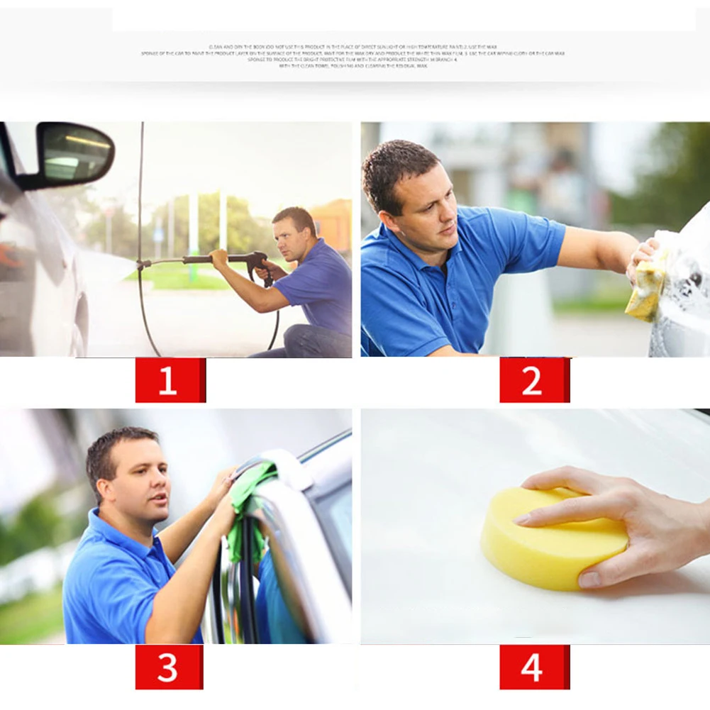 Car Coating Wax Polishing Paint Care White Hard Wax Anti Scratch Car Polish Cream Decontamination Polishing Maintenance