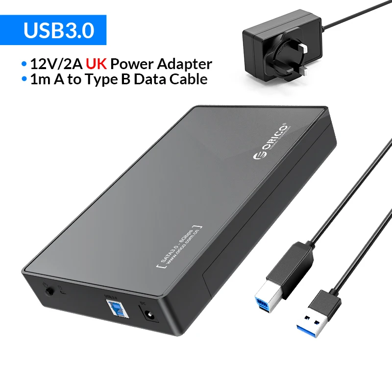 3.5 inch external hard drive enclosure ORICO 3.5'' HDD Case Type C SATA to USB3.0 External Hard Drive Enclosure for 2.5/3.5inch SSD Disk HDD Box Case Support UASP 18TB 3.5 inch hdd enclosure HDD Box Enclosures