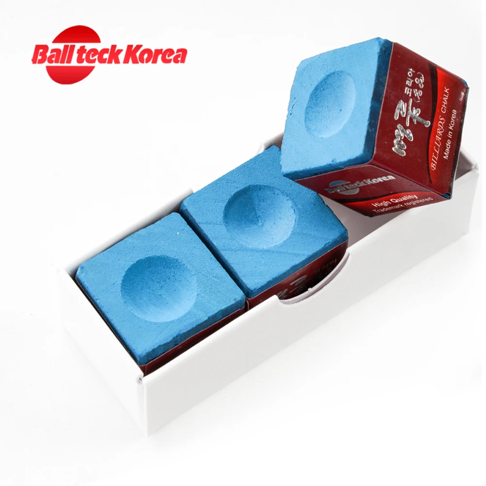 Korea Imported Billiard Chalk 3 Pcs/box Pool Chalk Professional Blue Pool/Carom/Snooker  Cue Stick Chalks Billiard Accessories - AliExpress