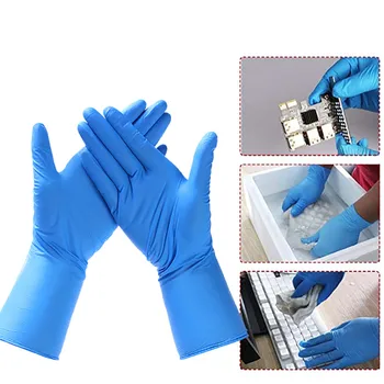 

Rubber Comfortable Disposable Mechanic Nitrile Gloves Exam Gloves Guantes Desechables Guantes De Latex Desechable Caja 100