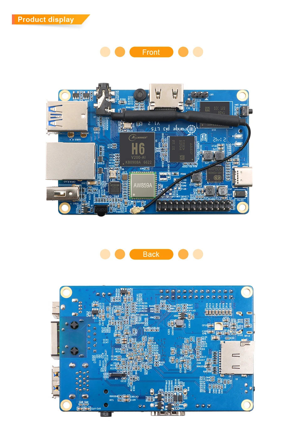 laranja pi lts allwinner ram emmc flash wifi bt opcional liga de alumínio caso executar android ubuntu debian os