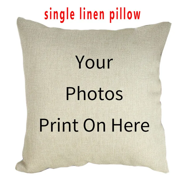 Fuwatacchi Custom Throw Pillow Cover 40x40cm Personalized Pillow Case Your Custom Design Customized Cushion Case Household Gifts