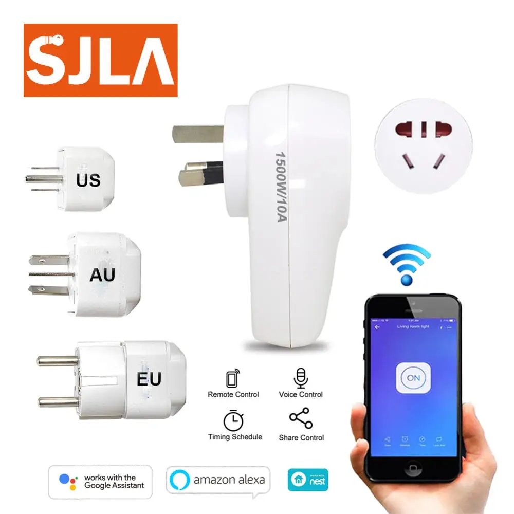 

EU AU US Timer Voice Control Wifi Smart Switch Remote IOS Android APP Led Lamp Wireless Timer Light Switch Intelligent Universal