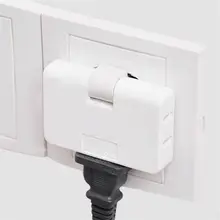 Alta qualidade 3 tomada aterrado ac power 2 prong giratória luz parede torneira adaptador ferramentas plugues elétricos para telefone computador câmera