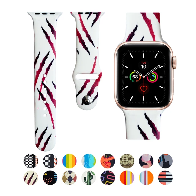 Akatsuki Sun-flower Cactus Akira For iwatch Apple Watch Strap Silicone Band Replacement 38mm 40mm 42mm 44mm Series 3 4 5 6 7 SE 10