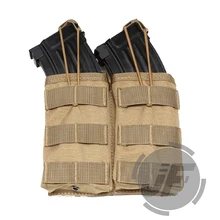 Двойная тактическая сумка для журналов 1000D нейлоновая система MOLLE быстрая открытая вытяжка мордулярная 5,56. 223 для пейнтбола страйкбол сумка