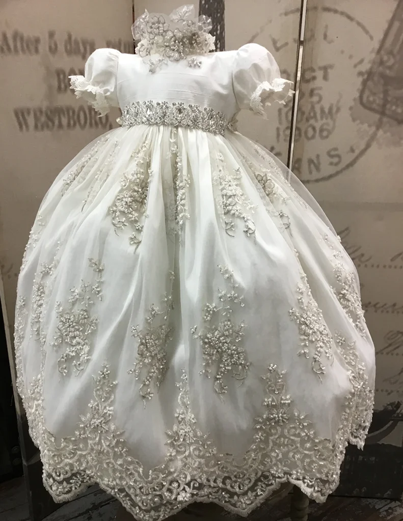 

Baby Girls Flower Princess Dress 1 2 Years Old Birthday Party Christening Gown Kids Children Bridesmaid Wedding Dress