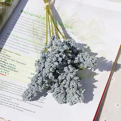 Set of PE Lavender Artificial Flowers in Vases for Home and Wedding Decor (Color 4)