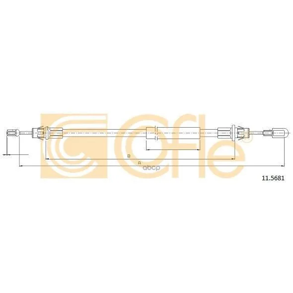 Трос Стояночного Тормоза Ford: Transit Rwd Cab 07 1028/805 Mm Cofle арт. 11.5681