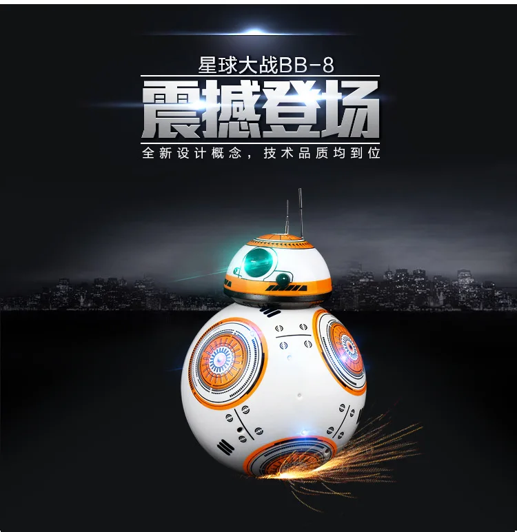 

Genuine Planet War BB-8 Robot Smart Remote Control Toy War Interstellar Awakening Force Boy Toy