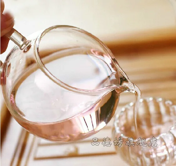 Production Heat-resistant Glass Tea Set Transparent Glass Tea Pitcher High-temperature Resistant Glass Apple Tea Pitcher