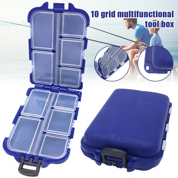 

High 10 Compartments Storage Case Box for Fishing Lure Hook Bait Tackle Small Accessory DOG88