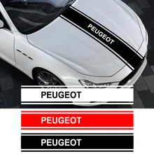 3 colori cappuccio per auto copre decalcomania vinile da corsa sport adesivo Car styling per Peugeot 206 308 307 207 208 3008 407 508 2008 RCZ