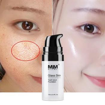 

Lazy Face Foundation Cream Goat Milk Revitalizing Full Coverage Waterproof Professional Makeup Base Brighten Cover Dark Circles