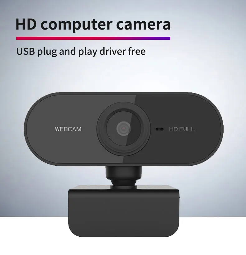 Webcam PC01 USB Full HD 1080P Video Camera Auto Focusing Meeting with Microphone Mini Computer for PC Laptop |