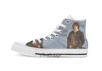 

Some like it Scot Custom Casual High Top lace-up Canvas shoes sneakers Drop shipping