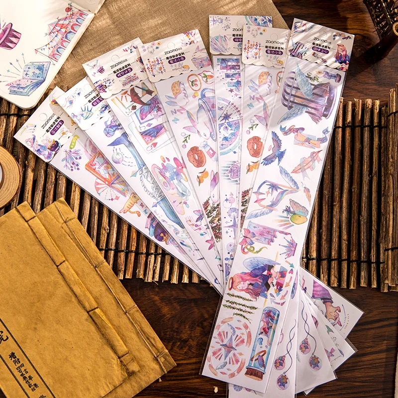 Новинка кавайная лента Washi в виде единорога 65*35 мм клейкая для офиса наклейки