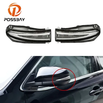

POSSBAY Car Rearview Mirror Turn Signal Light LED Side Indicator Lights Amber Bulbs for Toyota Highlander 2015-2018 With Bulbs
