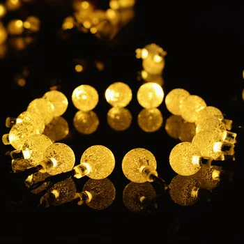 

Newest Solar Powered 30 LED Ball String Light Waterproof Outdoor Garden Path Yard Christmas Tree Decor Lamp