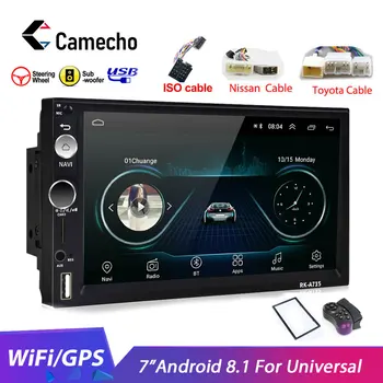

Camecho 2din Car Multimedia Player 7" Android8.1 For Universal auto Stereo GPS Map For Volkswagen Nissan toyota Golf car radio