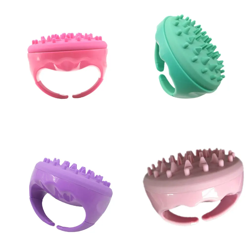 Hair Scalp Massager Hair Shampoo Massage Brush/Body Washing Soft Silicone Shower Hair Brush