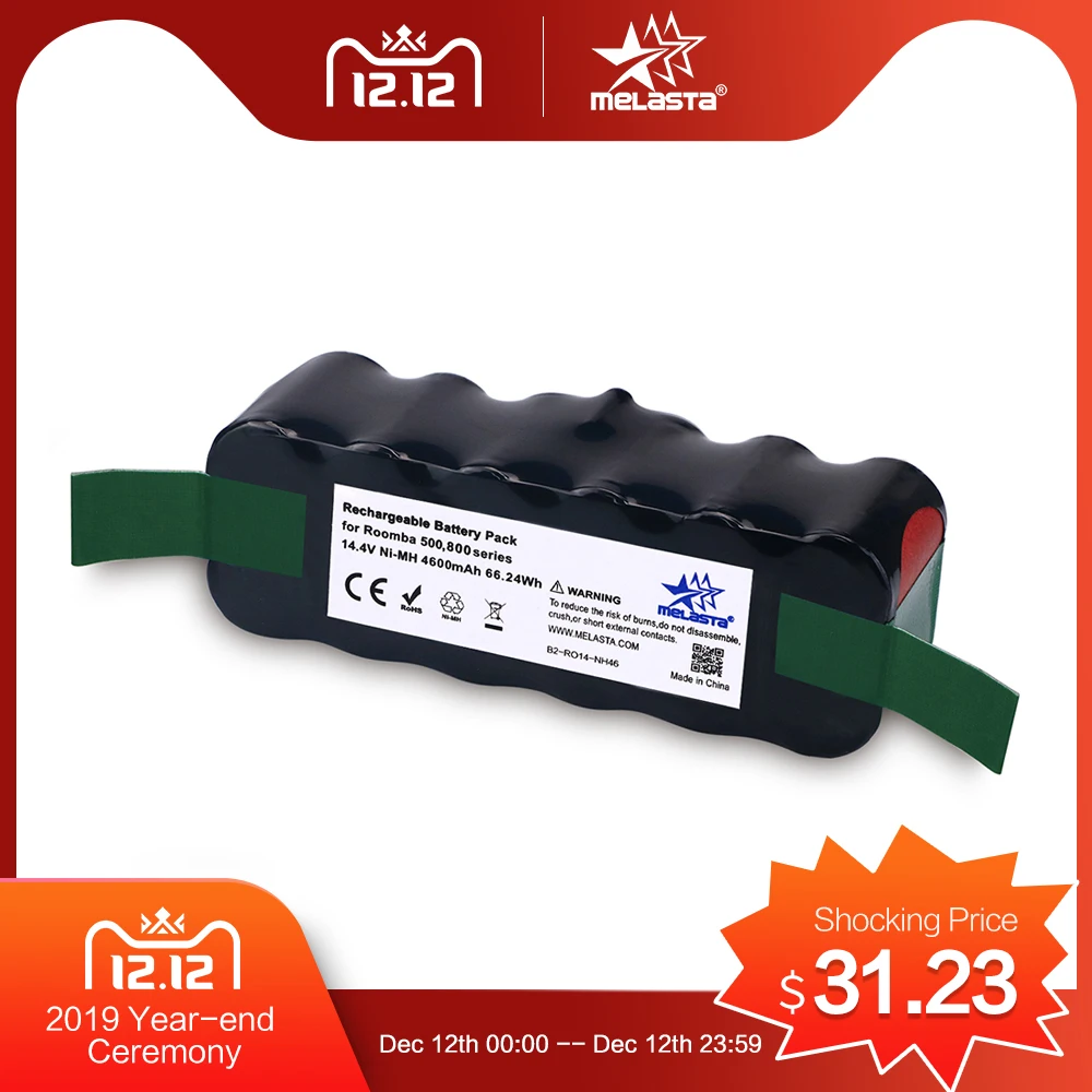 Cena Klasyczne 4.6Ah 14.4V NIMH baterii do iRobot Roomba 500 600 700 800 R3 serii 510 530 550 560 610 620 650 770 780 790 870 880