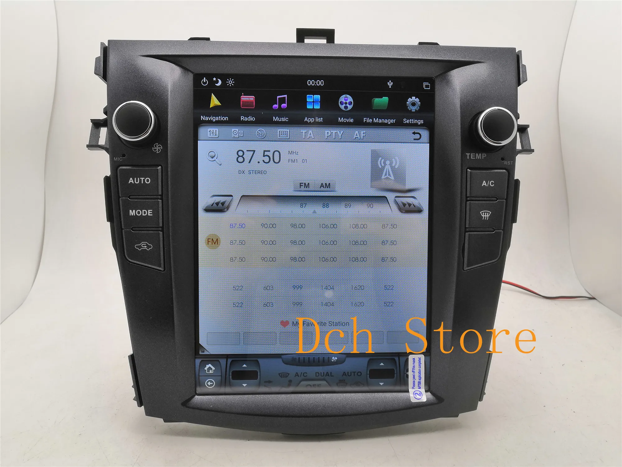 10,4 ''вертикальный экран Tesla стиль Android 8,1 автомобильный DVD gps для Toyota Corolla 2006 2007 2008 2009 2010 2011 2012 2013 ips радио
