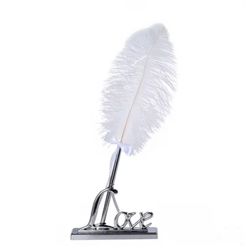 

1Set Metal Love Good Quality Wedding Pen Set Signing Pen Holder Wedding Pen Stand for Wedding