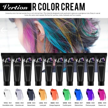

Verntion Hair Color Dye Fashionable Color Disposable Hair Dye Wax Hair Dye DIY Quick Forming Mud Paste Salon Hair Styling Cream